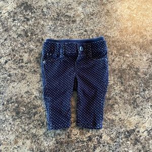 Blue with white dot babyGap jeans size 0-3 months